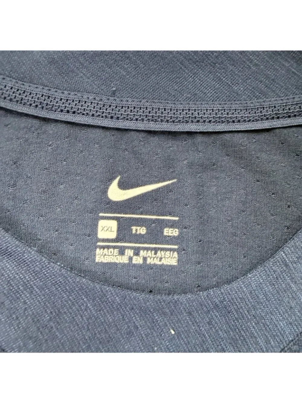 Virginia Cavaliers Nike Shirt Men 2XL Blue Long Sleeve Crew Neck Performance